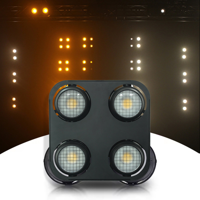 LED ব্লাইন্ডার লাইট 4x90W LED COB স্টেজ আলো অ্যাম্বার এবং উষ্ণ সাদা LED শ্রোতা ব্লাইন্ডার লাইট ইন ডিজে মিউজিক বার