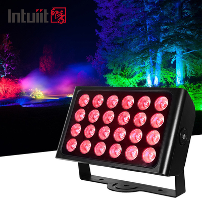 24PCS 160W শহরের রঙের আলো RGBW 4in1 ip65 জলরোধী উচ্চ বিল্ডিং ওয়াশ নেতৃত্বাধীন শহরের রঙের মঞ্চ আলো
