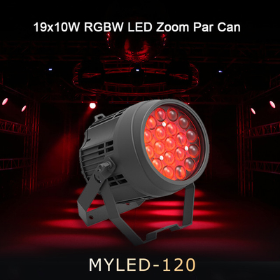 LED Par 19*10W RGBW 4in1 ওয়াটারপ্রুফ DMX পার্টি বা মঞ্চ নাইট বার জন্য LED Par আলো