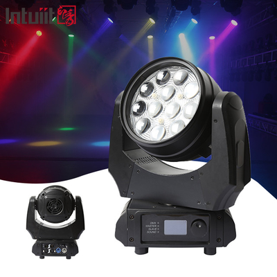 LED ওয়াশ পার 4 ইন 1 12 এক্স 10 ডাব্লু জুম আরজিবিডাব্লু এলইডি ওয়াশ মুভিং হেড লাইট ডিজে ডিস্কো স্টেজ আলোর জন্য