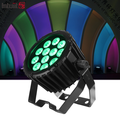 LED Par 12x3W RGBW ফুল কালার 4IN1 RGBW 4IN1 পার্টি Par Light Led Flat Par Wall Washer Light