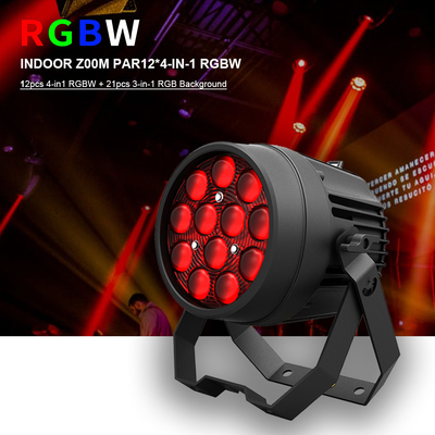 অ্যালুমিনিয়াম খাদ LED ফ্ল্যাট পার 12x10W RGBW 4in1 DMX512 জন্য ডিস্কো পার্টি স্টেজ বিবাহের কনসার্ট থিয়েটার প্রভাব আলো