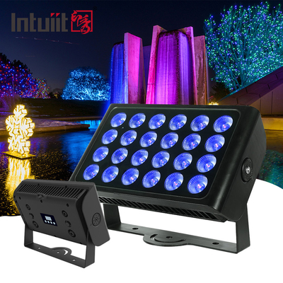 হট সেলিং 24pcs 160w LED RGBW 4-ইন-1 সিটি কালার লাইট ওয়াশ জুম আউটডোর নাইটক্লাব স্টেজ পার্টি বিয়ের কনসার্ট