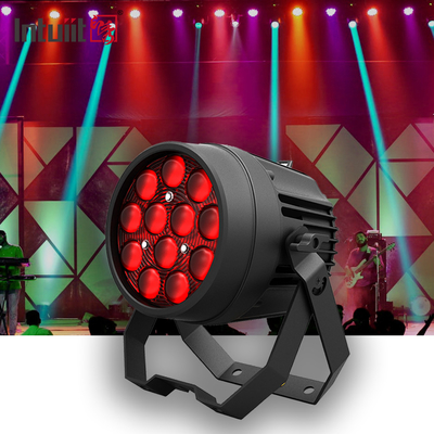 বিয়ের ডিজে 12x10W RGBW 4in1 LED ফ্ল্যাট পার ক্যান স্টেজ লাইট ডিস্কো ক্রিসমাসের জন্য