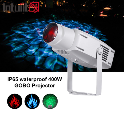 400W উচ্চ-শক্তিযুক্ত ঘূর্ণায়মান আউটডোর গবো প্রজেক্টর হালকা জল তরঙ্গ প্রভাব প্রজেকশন জল প্যাটার্ন হালকা