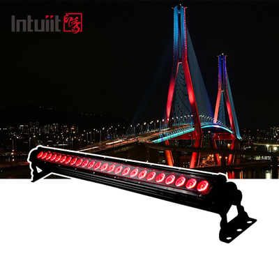 24pcs LED ওয়াল ওয়াশ 20X9W আউটডোর লাইটিং বার 3in1 সঙ্গে Dmx লাইট বিল্ডিং বাইরের জন্য