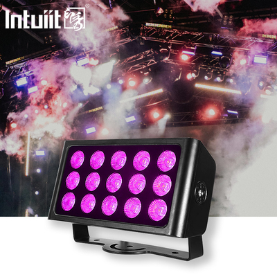 স্টেজ লাইট ফ্লাড লাইট 15x5w RGBW ডিজে লাইট বার DMX512 আপলাইট বার বিয়ের জন্য ডিস্কো পার্টি স্টেজ আলো