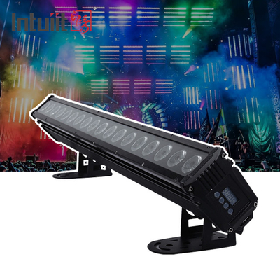 18x8W DMX512 RGBW 4 ইন 1 ওয়াল ওয়াশার এলইডি লাইট আউটডোর লিনিয়ার লাইট পার্টি স্টেজ আলোর জন্য