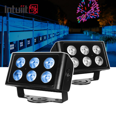 বিল্ডিং ফেসেডস 6x5W আইপি 65 এলইডি আর্কিটেকচারাল ডেকোরেটিভ লাইট সংকীর্ণ বিম ল্যাম্প স্কয়ার আউটডোর স্পটলাইট ফ্লাডলাইট