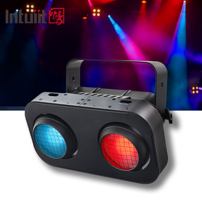 স্টেজ শ্রোতা আলো 2-চোখ RGBW 4in1 LED কোব ব্লাইন্ডার 200W ডিস্কো স্টেজ লাইট জন্য