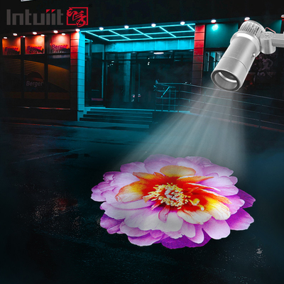 60W বহিরঙ্গন নেতৃত্বাধীন লোগো লাইট প্রজেক্টর বিজ্ঞাপন প্রদর্শন IP65 দোকান জন্য গবো প্রজেক্টর