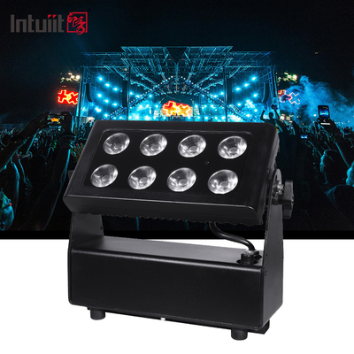 8*15W RGBW 4 ইন 1 ব্যাটারি চালিত LED স্কয়ার পার লাইট আউটডোর ওয়াটারপ্রুফ স্টেজ লাইট ডিএমএক্স কন্ট্রোল ডিজে ডিস্কো সরঞ্জাম আলো
