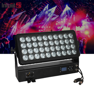 400W আউটডোর ওয়াটারপ্রুফ সিটি রঙ 40x10W RGBW 4in1 LED ওয়াল ওয়াশ লাইট আইপি 65