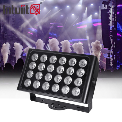জলরোধী আইপি 65 সিটি রঙ DMX512 24x10w আরজিবিডাব্লু বহিরঙ্গন নেতৃত্বাধীন ওয়াল ওয়াশার বন্যা আলো