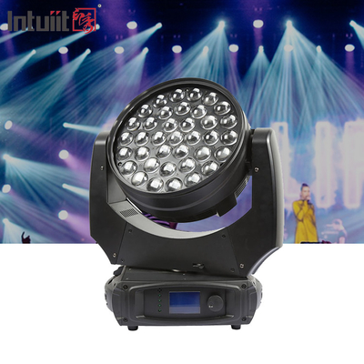 LED ওয়াশ 37pcs 10w rgbw জুম 37x10 LED চলমান মাথা জুম ওয়াশ চলমান মাথা ডিজে ডিস্কো ইভেন্ট মঞ্চ আলো