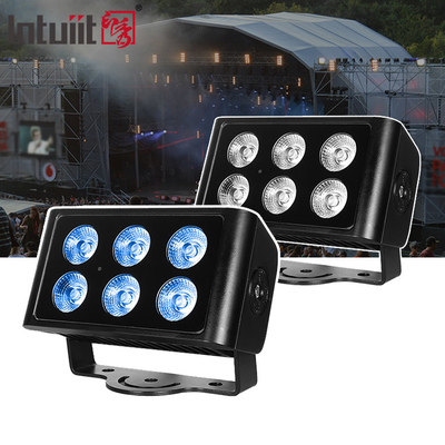 6x5W DMX RGBW 4 ইন 1 আউটডোর LED ওয়াল ওয়াশ লাইট ফ্লাড লাইট