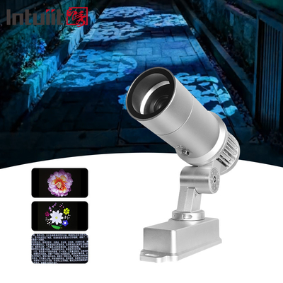 60W কাস্টম LED এইচডি রঙ পরিবর্তন ইনডোর এবং আউটডোর আইপি 65 ওয়াটারপ্রুফ ঘোরানো বিজ্ঞাপন ইমেজ প্রজেকশন ল্যাম্প গোবো লোগো প্রজেক্টর