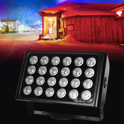 24x10w 4in1 Rgbw LED আউটডোর ওয়াল ওয়াশার ফ্লাড লাইট বাগান বিবাহের পার্টি ডিজে স্টেজ লাইট