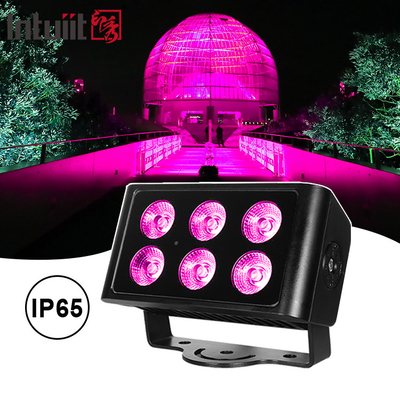 6x5W Led Rgbw 4in1 ওয়াটারপ্রুফ আইপি 65 সিটি কালার ওয়াল ওয়াশার LED ওয়াশ ফ্লাড লাইট