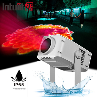 LED আলোর উৎস আউটডোর গোবো প্রজেক্টর 100W ঐচ্ছিক কাস্টমাইজড ঘোরানো গোবো প্রজেক্টর