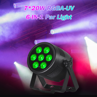 7x20w Dmx512 নেতৃত্বাধীন বার স্টেজ লাইট Rgbwa-uv নেতৃত্বাধীন ডিস্কো লাইট ডিজে লাইট বার পার্টি জন্য পার্টি