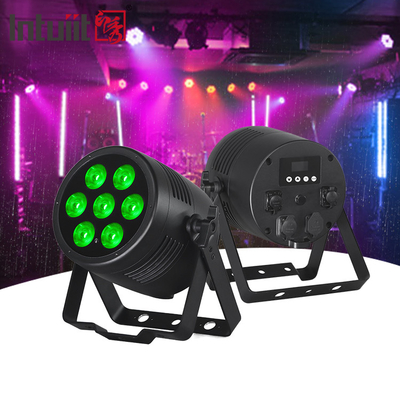 আউটডোর ওয়াটারপ্রুফ Rgbwa-uv 7x20W Dmx LED Par Can Light For Outside Stage Landscape