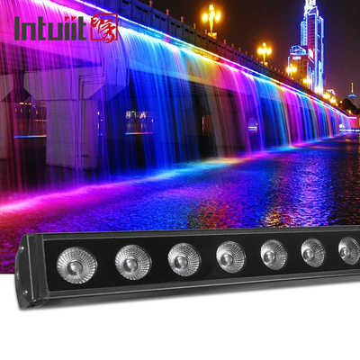 DMX RGBW রঙ পরিবর্তন 16x5w ওয়াশ বার লাইট আইপি 65 নেতৃত্বাধীন ওয়াল ওয়াশার আউটডোর
