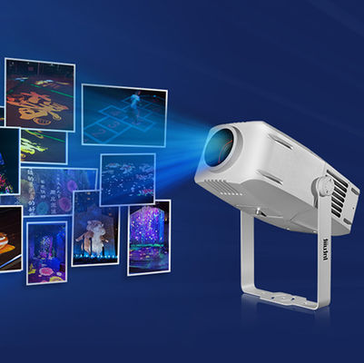 200W জলরোধী Ip65 আউটডোর ইনডোর কাস্টম বিজ্ঞাপন গোবো এলইডি জুম লোগো প্রজেক্টর লাইট