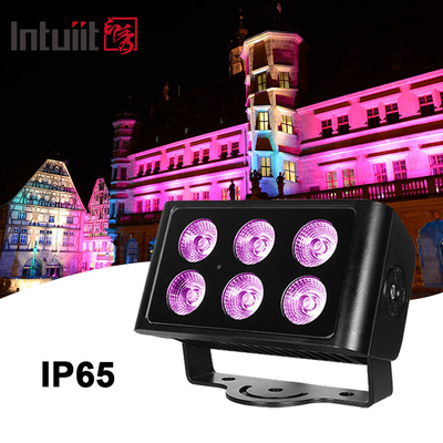 ৬x৫W RGB RGBW আউটডোর এলইডি ওয়াল ওয়াশার লাইট IP65 ফ্লাড ব্লাইন্ডার স্ট্রোব