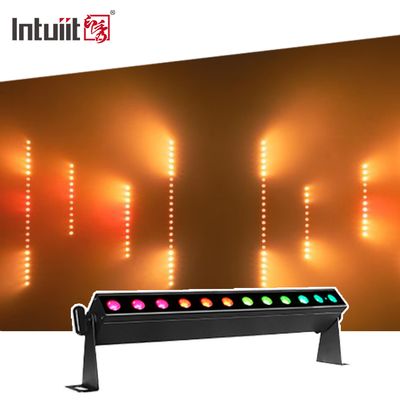 IP20 স্টেজ ইভেন্ট পার্টি বিবাহের 12x2W RGBW DMX ব্যাটারি চালিত LED ওয়াল ওয়াশার আপলাইট