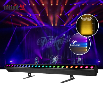 ইন্ডোর ব্যবহার 24x2W RGBW LED ওয়াল ওয়াশার হালকা বিয়ের জন্য ডিজে পার্টি উচ্চ উজ্জ্বলতা আপলাইট