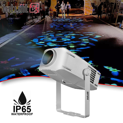 400W RGBW LED কাস্টমাইজড লোগো গোবো প্রজেক্টর লাইট আইপি 65 ওয়াটারপ্রুফ ঘোরানো LED লোগো প্রজেক্টর লাইট আউটডোরের জন্য