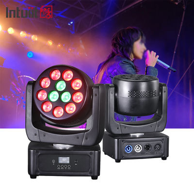 12*8W মুভিং হেড এলইডি ডিজে লাইট RGBW ওয়াশ বিম DMX512 সাউন্ড অ্যাক্টিভেটেড স্টেজ লাইটিং বিবাহ, ডিস্কো পার্টিগুলির জন্য