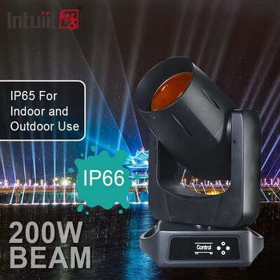 আউটডোর আইপি 66 এলইডি 200W বিম মুভিং হেড লাইট নাইট ক্লাব ডিজে ডিস্কো শো আউটডোর বিবাহের পার্টির জন্য ধারালো বিম স্টেজ ইফেক্ট আলোর