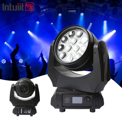 হট বিক্রয় LED মুভিং হেড ওয়াশ লাইট 12x10W RGBW 4in1 DMX512 বিয়ের পার্টির জন্য পেশাদার স্টেজ ডাইং ল্যাম্প KTV