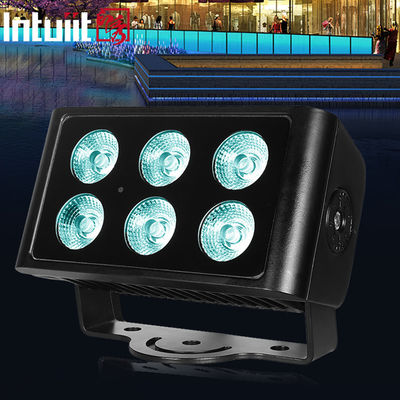 LED আলোর কারখানা আউটডোর LED বন্যার হালকা 6 * 5W 4-IN-1 আরজিবিডাব্লু