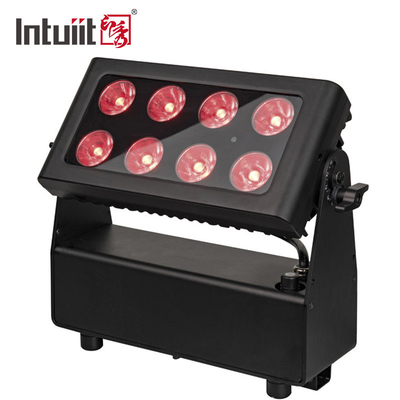 RGBWA + UV 6 ইন 1 LED ফ্লাড লাইট স্টেজ Dj Wifi ওয়্যারলেস ব্যাটারি আপলাইট 8X15W