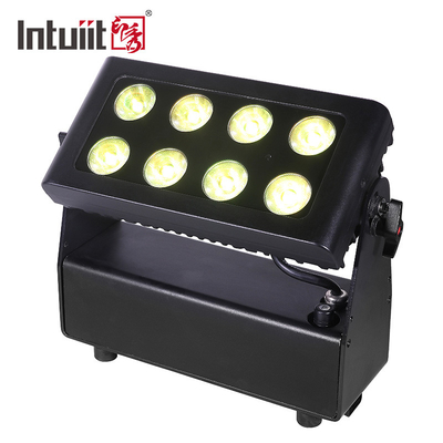 566lm LED ফ্ল্যাট পার লাইট 8X15W আলোর সরঞ্জাম ব্যাটারি পার্টি ডাইং লাইট
