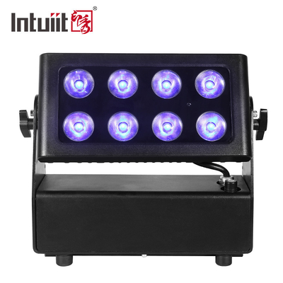 IP65 ওয়াটারপ্রুফ আউটডোর ওয়াল ওয়াশার 8*15W 4 ইন 1 RGBW Led ব্যাটারি ওয়াল স্টেজ লাইট
