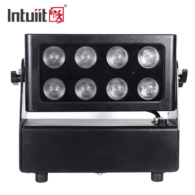 240V IP65 ব্যাটারি চালিত সিটি কালার লাইট 8*10W LED আউটডোর স্টেজ ওয়াল ওয়াশার লাইটিং