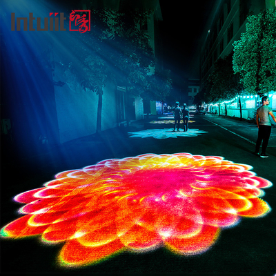 400W LED ওয়াটার ওয়েভ গোবো লাইট প্রজেক্টর ডায়নামিক লোগো আউটডোর স্ট্রিট ল্যান্ডস্কেপ বিজ্ঞাপনের আলো