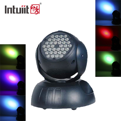 DMX512 স্টেজ এলইডি ইফেক্ট লাইট 36x3W RGB 4 ইন 1 মুভিং হেড জুম ওয়াশ